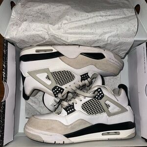 Jordan Retro White and Black Sneakers